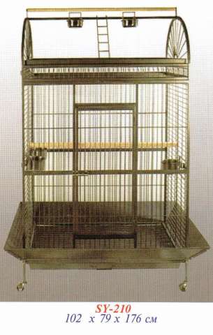 Вольер-клетка для крупных попугаев.