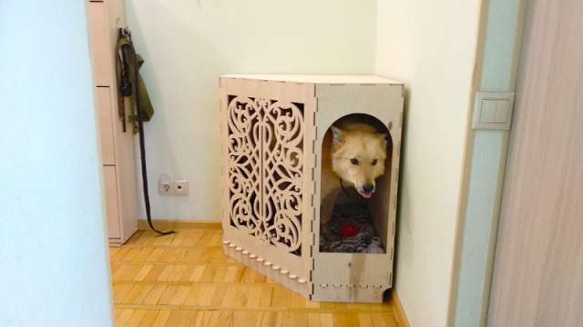 Клетка (будка) для собаки из прочной влагостойкой березовой фанеры