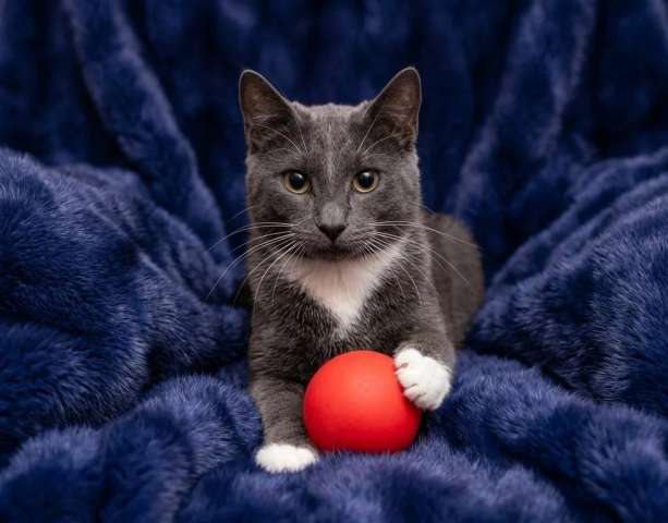 Русский голубой котёнок Фёдор в добрые руки Русский голубой котёнок Фёдор в добрые руки